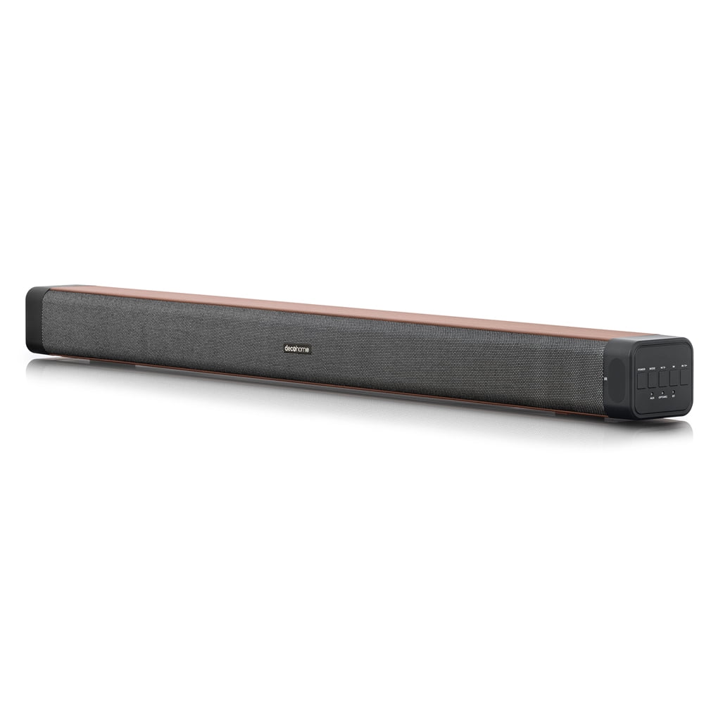 Deco SB200WOD Year Soundbar 60W 1 and Warranty Drivers 2.5" Extended Gear Dual 2.0 with Built-in Channel Four with Bundle Subwoofers