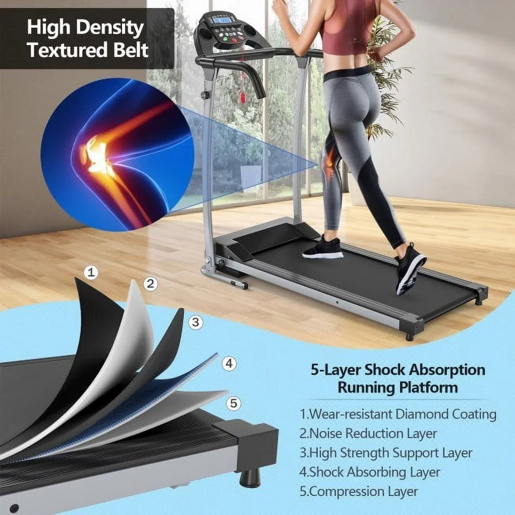 Display Compact Electric Your Up Treadmill LED Routine Level Fitness Folding