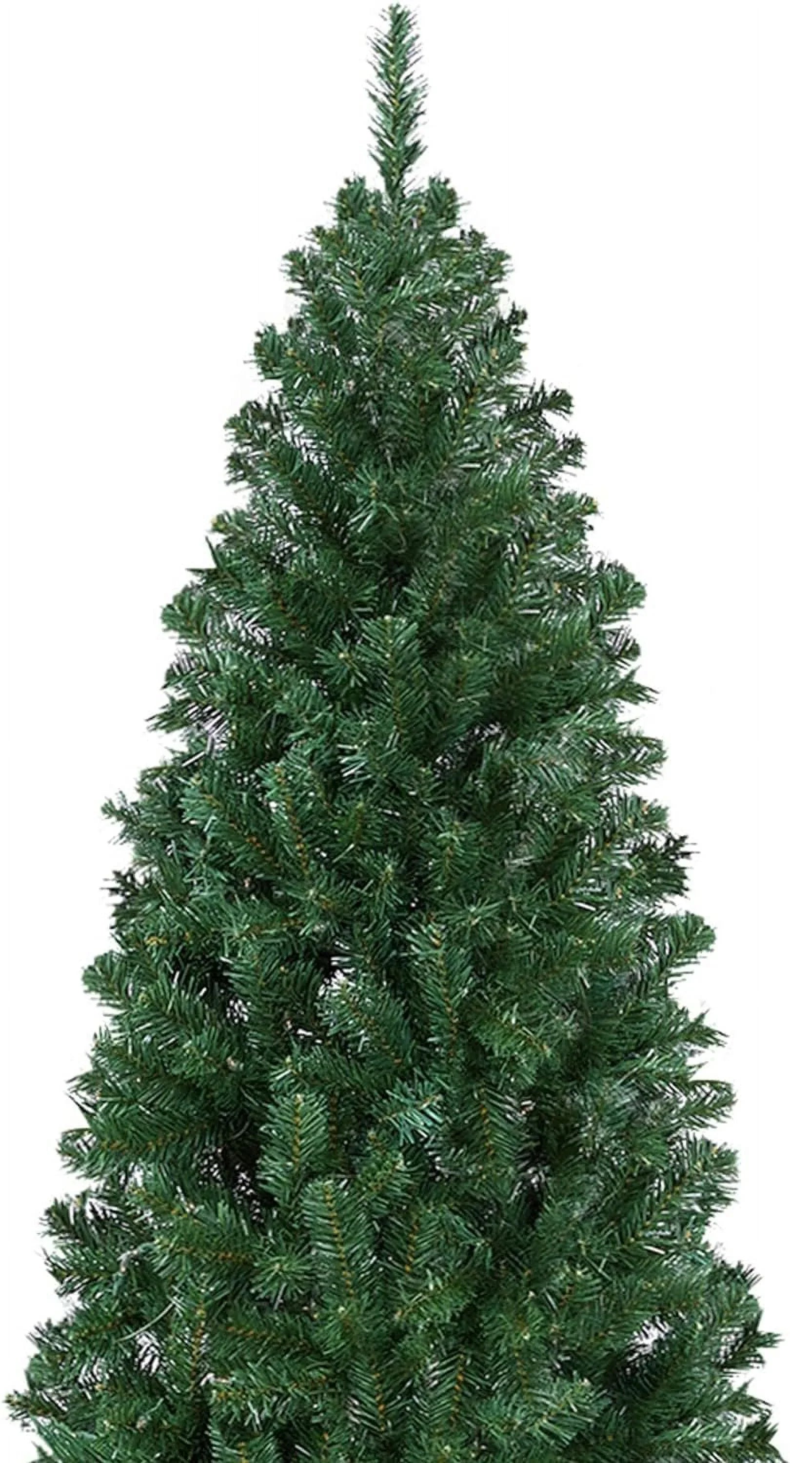 7.5Ft Pencil Green Includes Fir Artificial Foldable Kingswood Tree, Tree Decoration Christmas Holiday Tree Slim Stand
