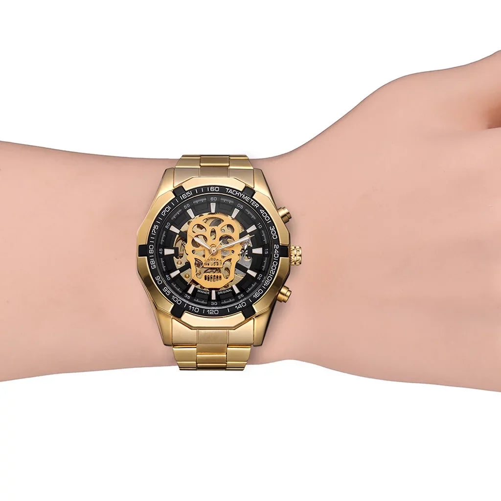 Luxury Business Design Mechanical Hollow Fashion Demon Watch Dial Men's