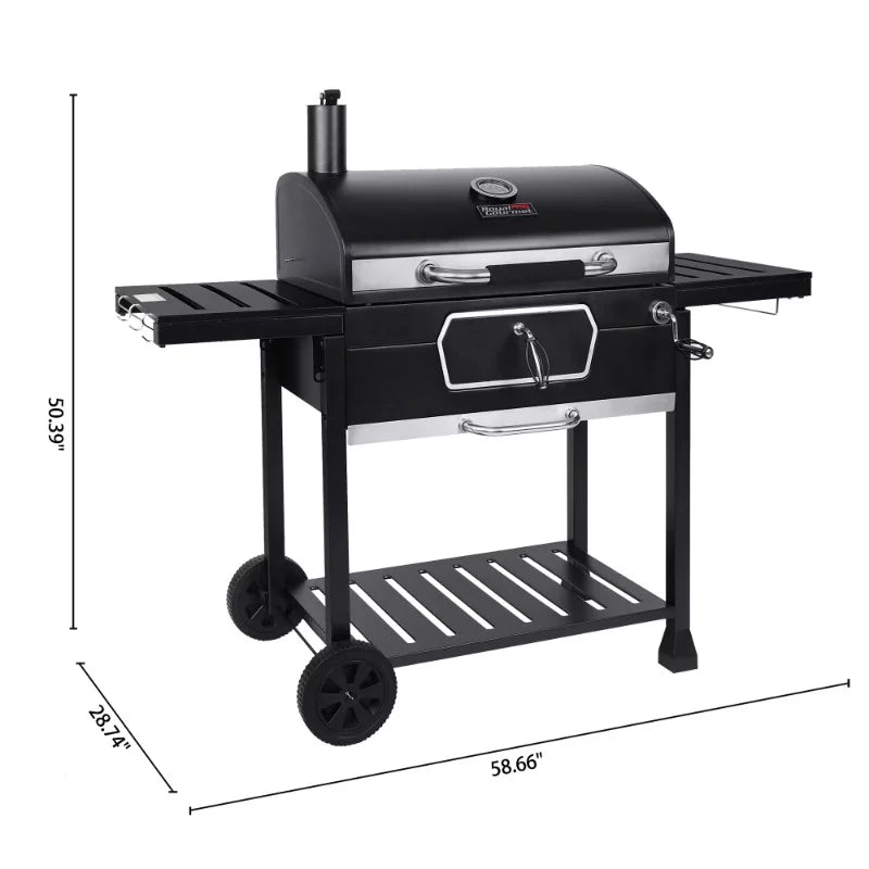 Charcoal Picnic BBQ Smoker camping Deluxe Cooking, Camping Grill, Backyard Patio USA