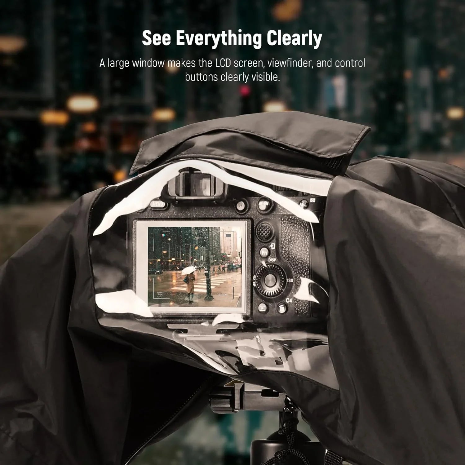Camera NEEWER DSLR Durable Cover, Camera Vlog with Mini Compatible Rain Size Sony Canon Nylon Mirrorless Nikon Raincoat