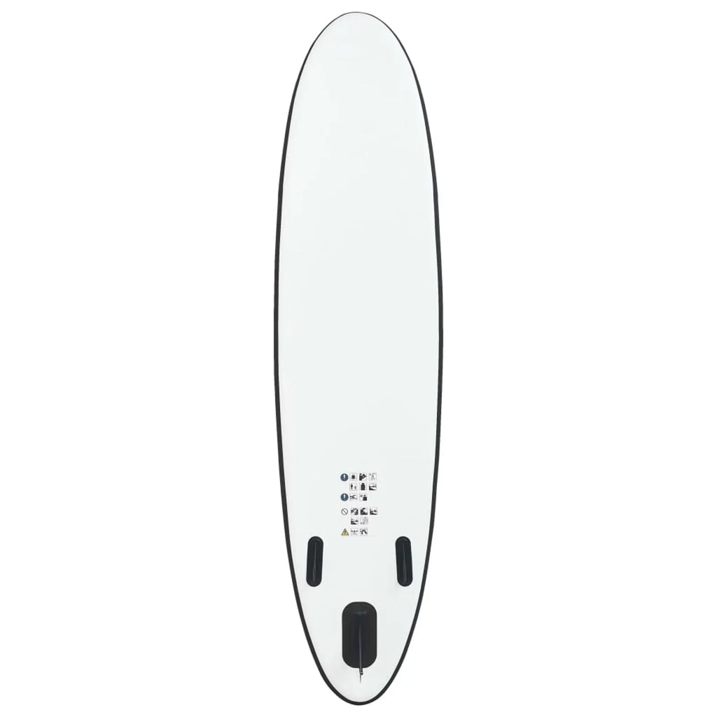 Inflatable and Black Set Andoer White Paddleboard