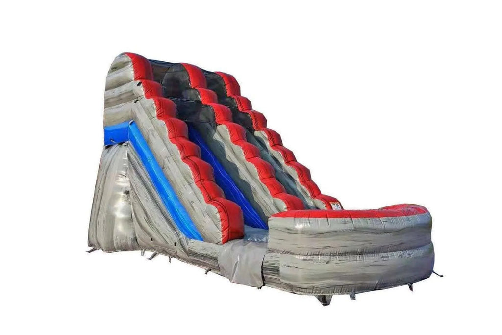 Inflatable x | | Wide 13-Foot Long Titanium Bag 28-Foot Blower, and Splash Slide with Water Adults Storage x Commercial and Includes JumpOrange Grade 15-Foot Tall Stakes | Kids for Pool