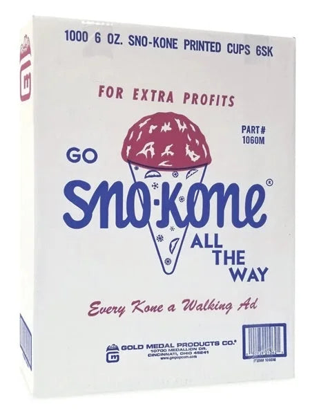 Gold 1 of Snow Medal Cups Cone Quantity 5000-Count 1060 Sno-Kone -