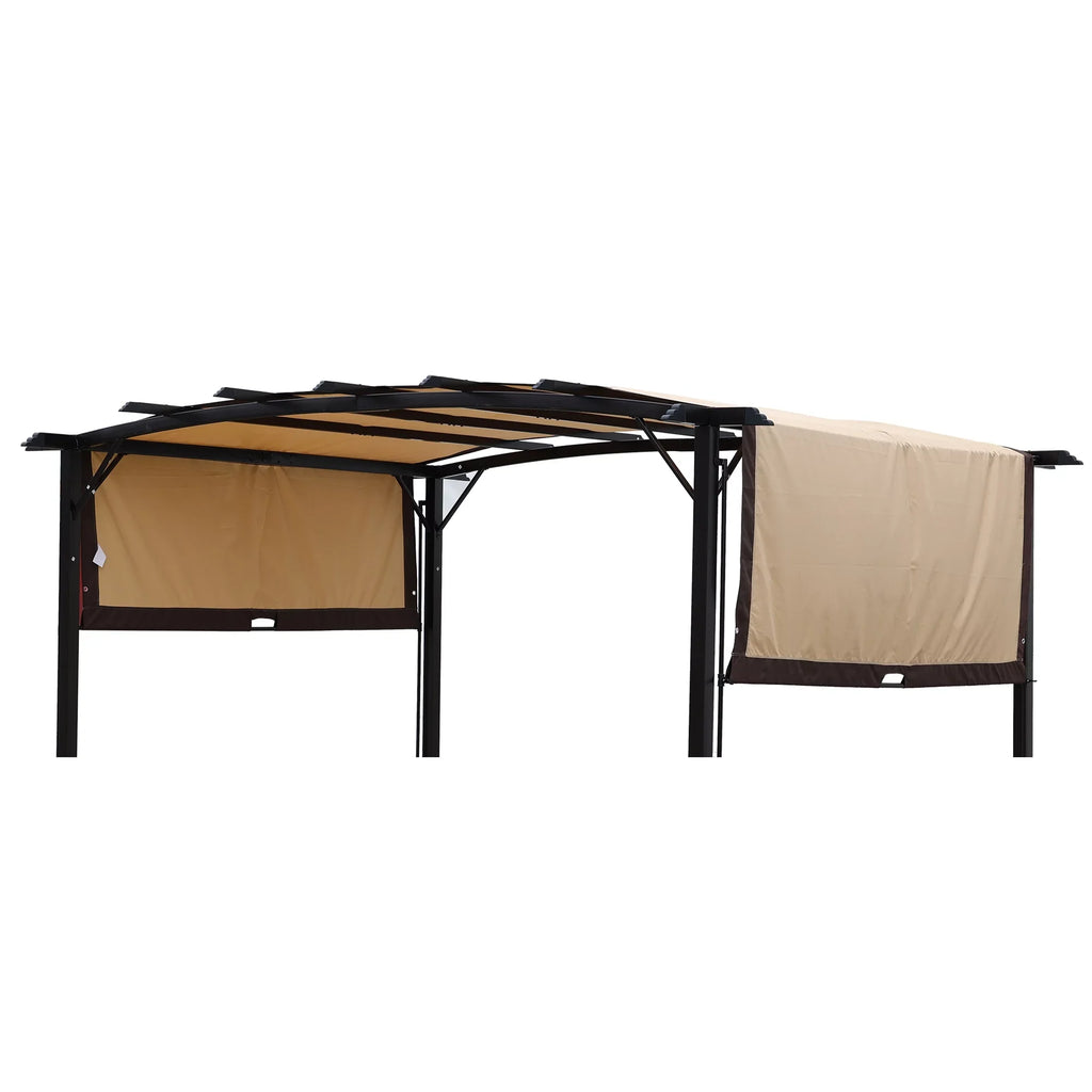 Pergola for Cover 12x9 Ft Universal Curved Outdoor Structure Canopy Replacement
