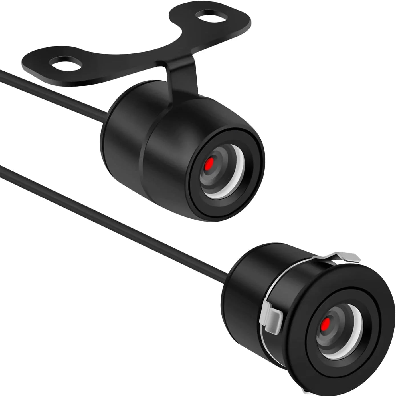 Camera Side - Front View with [HD Design Car - Dual Reverse Purpose Angle] Backup Vision] Rear [170°Wide Night Camera