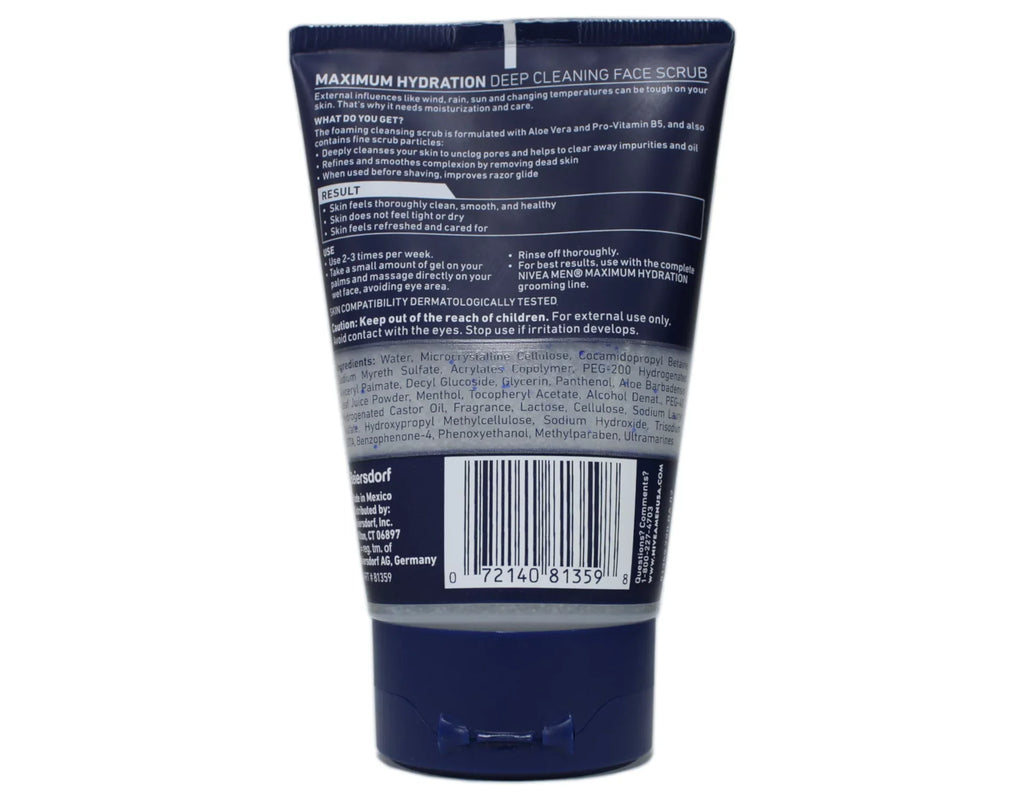 Scrub Face 4.4 Cleaning Deep 4-Pack Nivea For Original, Men Oz,
