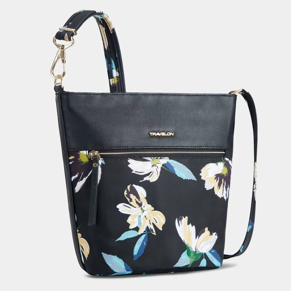 Bag Floral Addison Travelon Bucket 43491-50C - Midnight