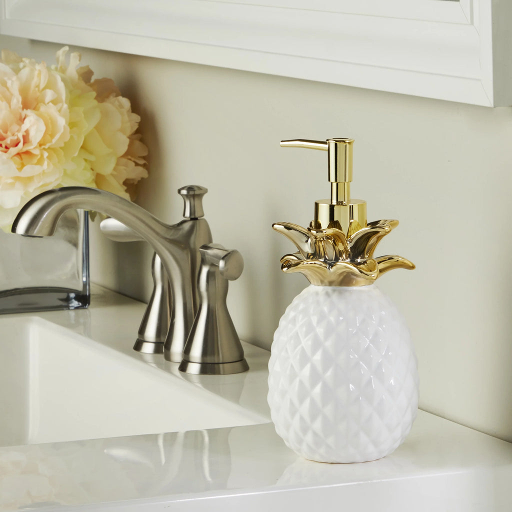 dispenser, oz. Home Gold, Gilded 14 Pineapple SKL Lotion/Soap