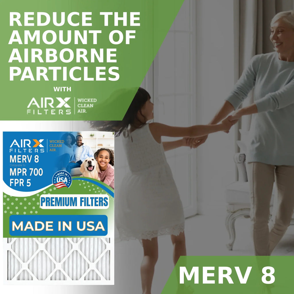 Made Pleated Filters Air AIR. 14x14x1 FPR HVAC Electrostatic Filter Filter Premium 14x14x1 Pack Comparable Conditioner USA 5 Air AIRX FILTERS by AC 8 MPR 4 WICKED Furnace MERV 700 CLEAN & to
