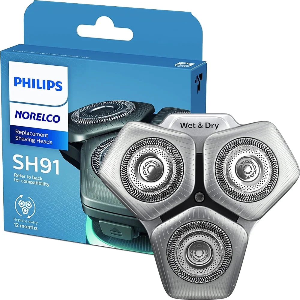 Replacement SH91/52 Shaving 3 9000, Heads Shaver Series Pack, for Norelco (Replaces Philips SH90/72)