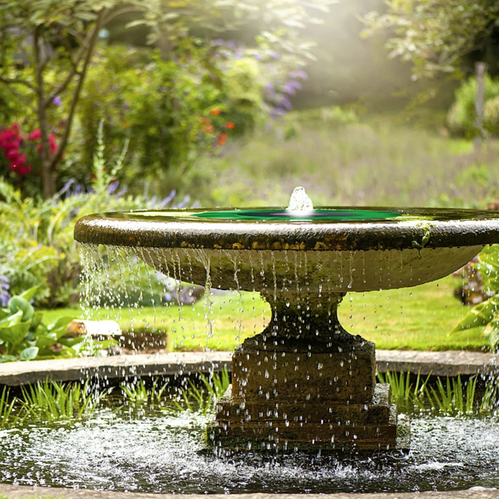 Imitation Fountains Garden Sprinkler Pond Motion For Swimming Solar Flower Pool Sun Controlled