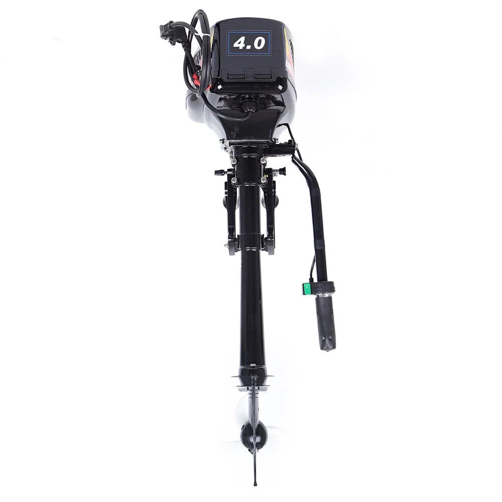Engine Miumaeov 4 Brushless Motor Electric 1000W Outboard Boat Motor Trolley HP