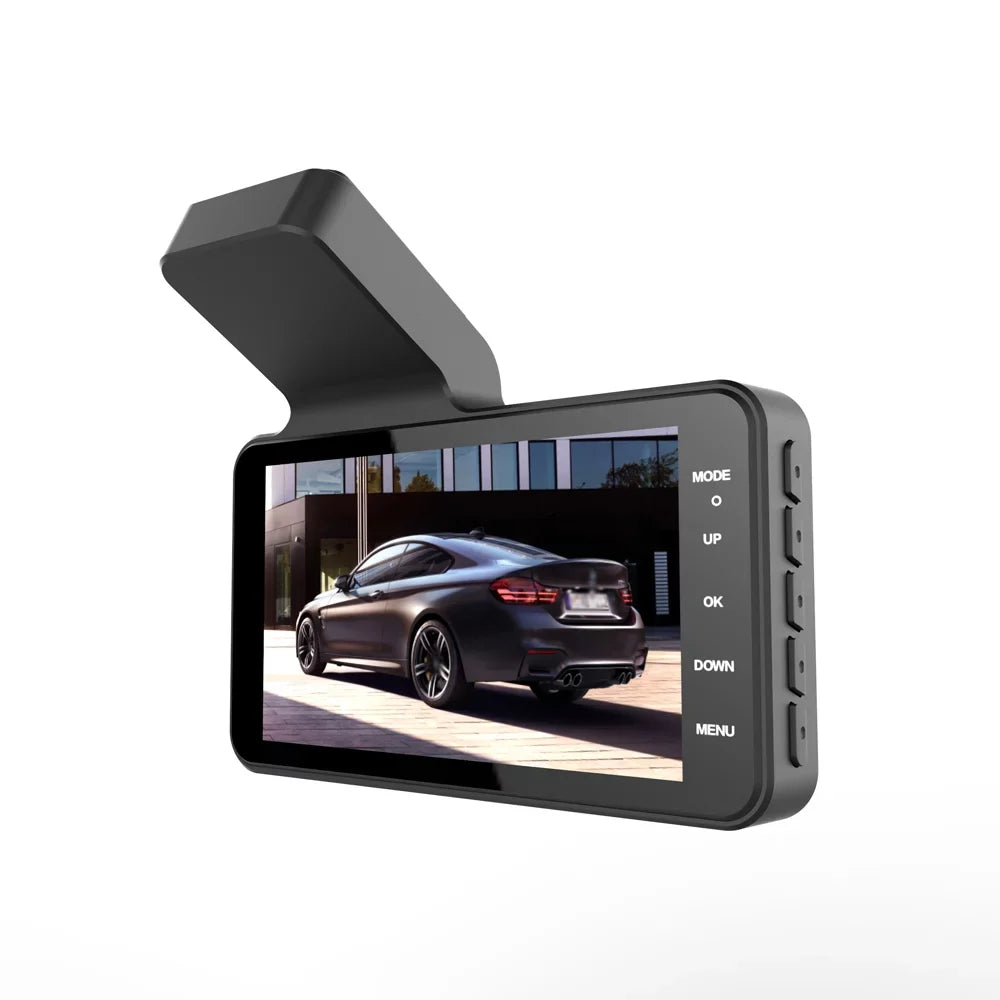 Recording Support Eccomum Touchscreen Inch Detection Night-Vision Recorder Angle DVR Camera Reversing Loop 170° Motion Car with Dashcam Dash 4 Wide Driving Picture 1080P