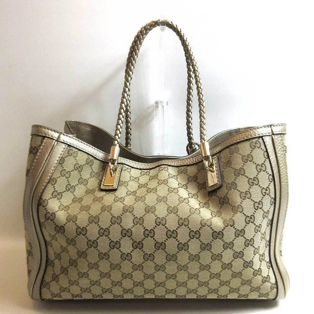 Pre-Owned (Good) GUCCI Gucci Vera 269945 tote GG bag bamboo shoulder canvas