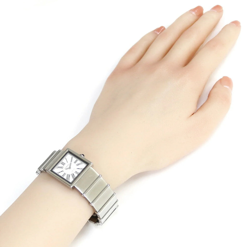 Ladies Quartz Watch Wakeari Mademoiselle Stainless Pre-Owned CHANEL Steel (Fair) Non-Waterproof