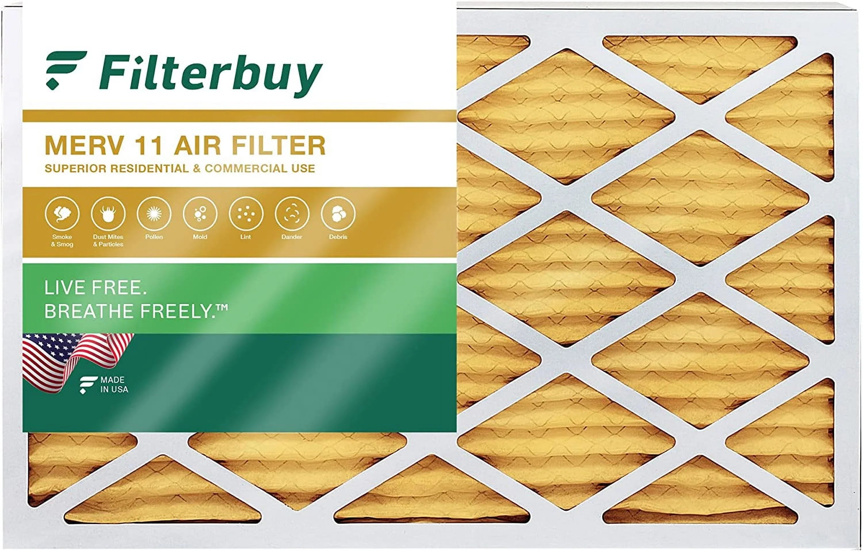 MERV Filters 10x30x2 Air 11 AC Furnace Filterbuy (1-Pack) HVAC Pleated