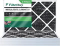 Furnace with Filters Filterbuy 8 (6-Pack) Pleated Odor AC Air 17x25x1 HVAC Eliminator Activated MERV Carbon