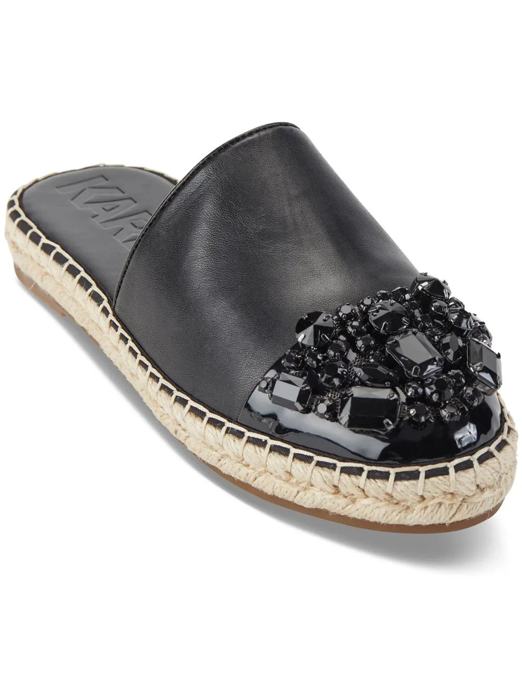 Paris Womens Embellished Espadrilles Leather Lagerfeld Maxwell Karl