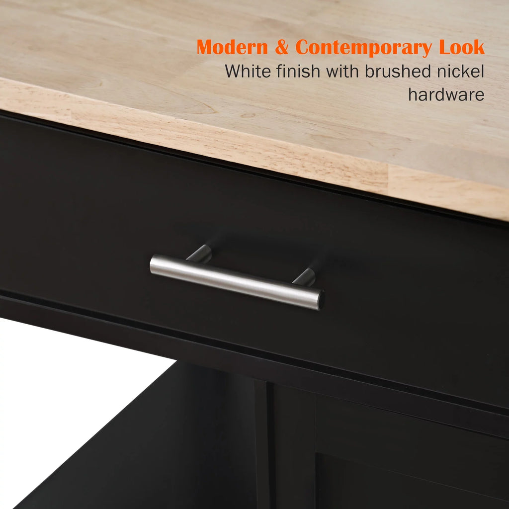 Kitchen SogesPower Hidden Island 36"Height with Cabinet- Multi-Purpose Black