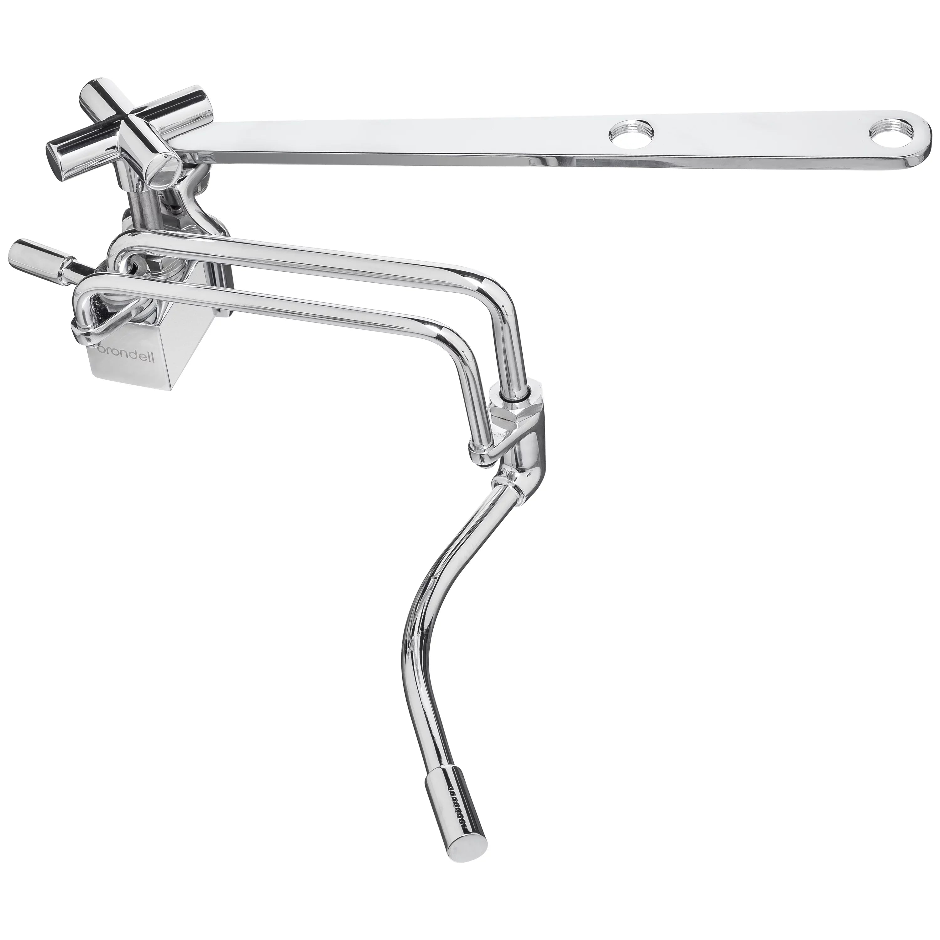 Silver Side-Mounted Temperature Wand, in Bidet Metal Spray All Brondell Attachable Ambient with Adjustable