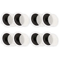 Sound Solutions Theater Ceiling 8" Theater Speakers In Pack TS80C Home 4 Pair Surround