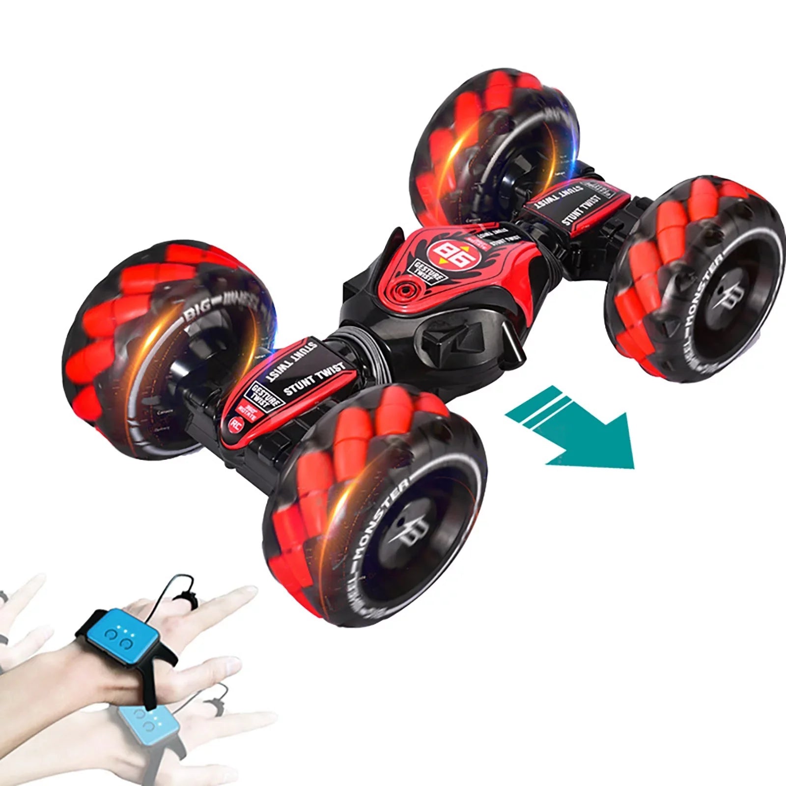 Drive, Car Toy & Birthday Girls Control With Toys Toddlers Four-Wheel Remote Off-Road Stunt 2.4G Car, Control Boys Sensing Stunt Gesture Sports For Remote Car Status