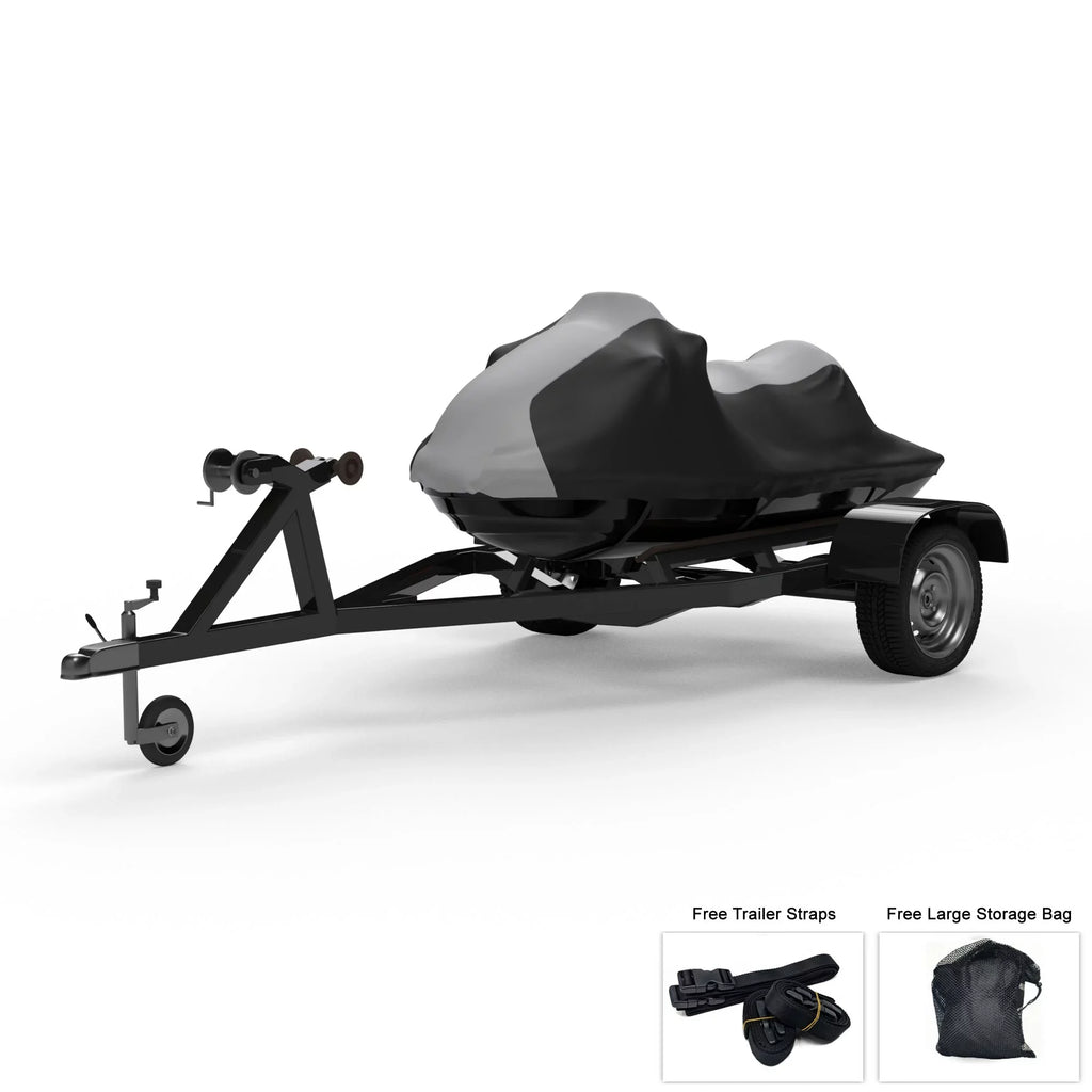 And Sun, Protects And - from DOO Trailerable Black Weather SE 2014-2016 - Bag Jet - More! 130 SEA Weatherproof / Cover - Rain, Ski 155 Color Includes For GRAY Rays, GTI All Storage UV Trailer Straps