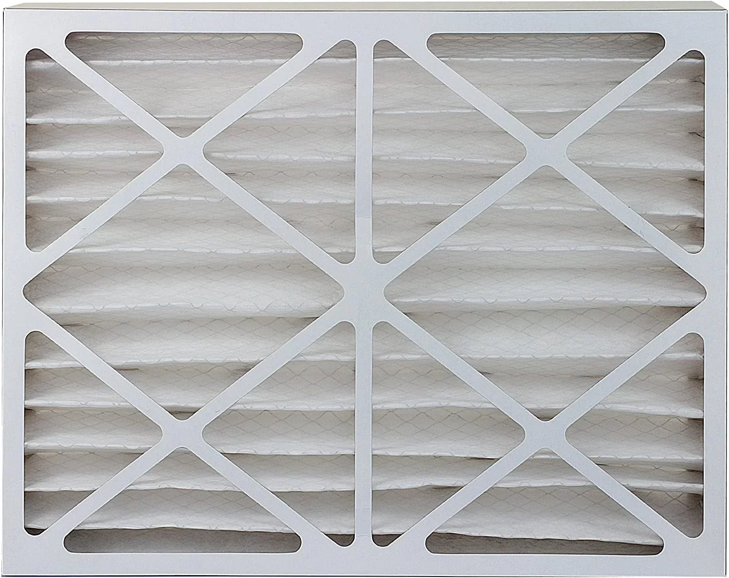 Filterbuy Pleated Furnace 8 MERV Air HVAC Filters (4-Pack) 20x25x4 AC