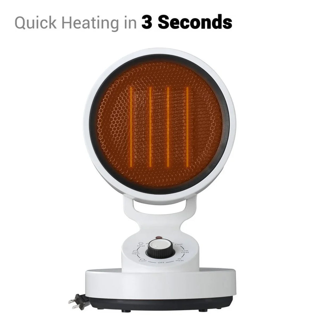 Cool modes Electric Low Heater 3 including Heat Warm High Machine and Fan, (1500W), Office for Fan,with Cool Up & Heat Heat Space Mode (900W), Cooling 2-In-1 Quick Space , (10W) Home,