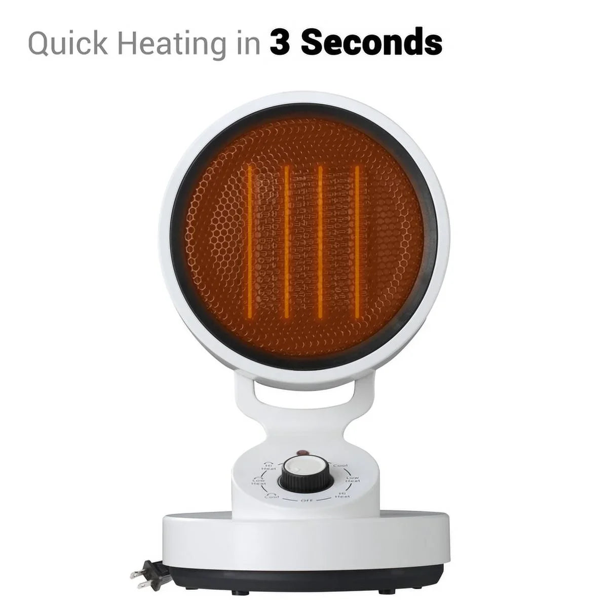 Cool modes Electric Low Heater 3 including Heat Warm High Machine and Fan, (1500W), Office for Fan,with Cool Up & Heat Heat Space Mode (900W), Cooling 2-In-1 Quick Space , (10W) Home,