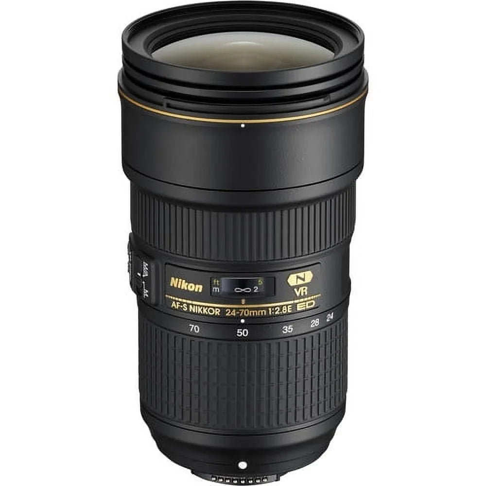 Bundle f/2.8E 7PC 20052 Lens Nikon ED VR NIKKOR Accessory 24-70mm AF-S -