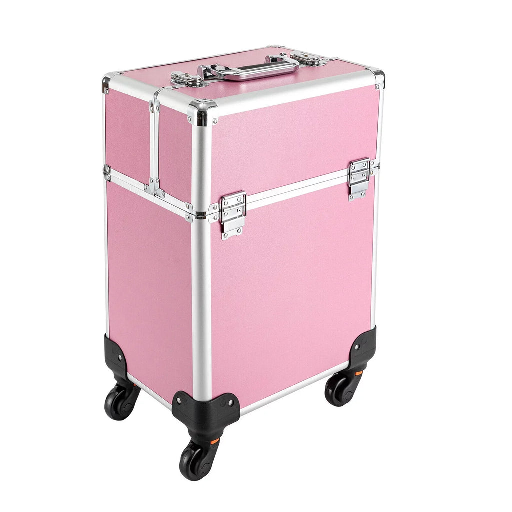 Cosmetic Rolling Professional Makeup Makeup Storage Train Organizer Trolley Case