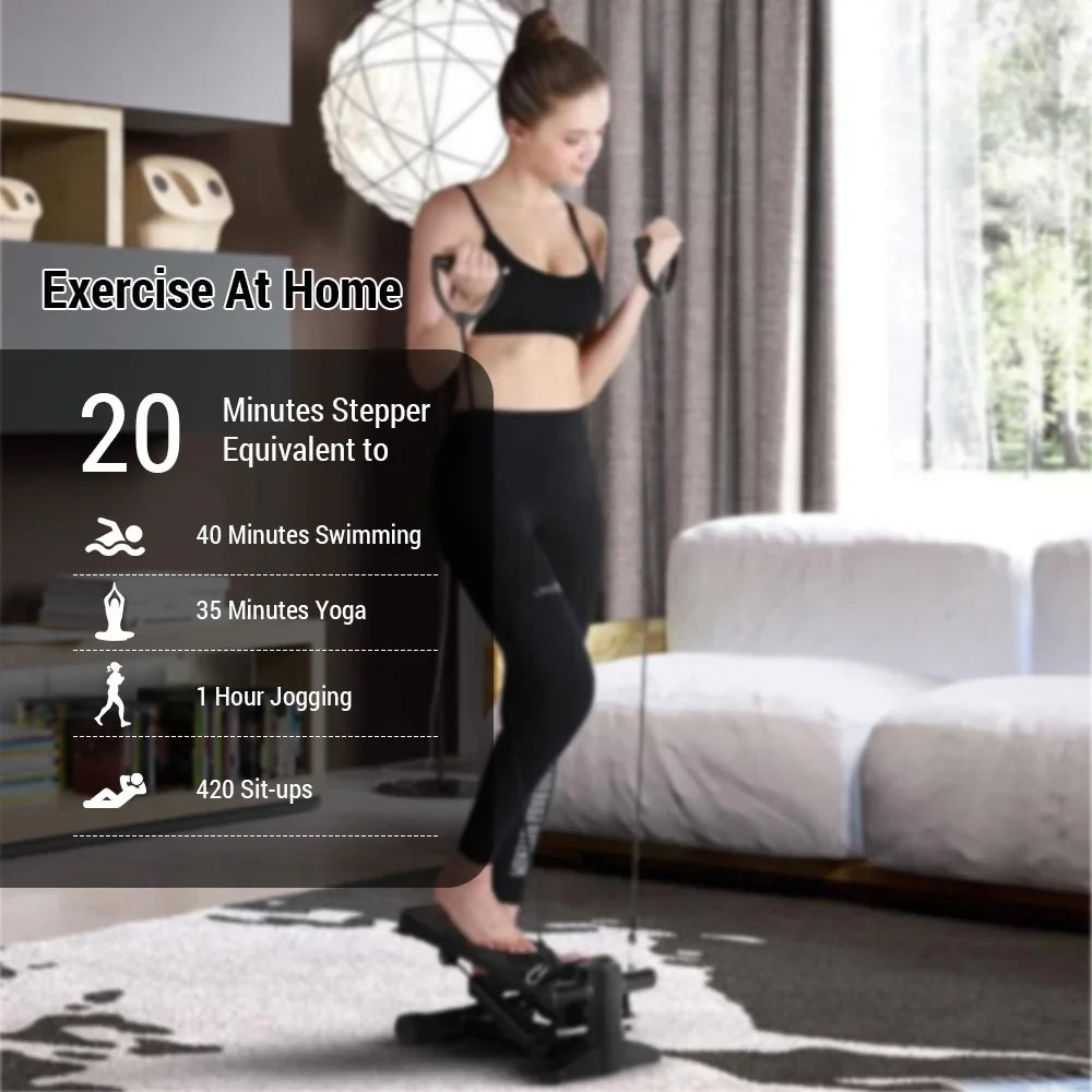 Home Capacity for with Anself Stepper Bands Weight Exercise 100kg LCD Resistance Display, Perfect