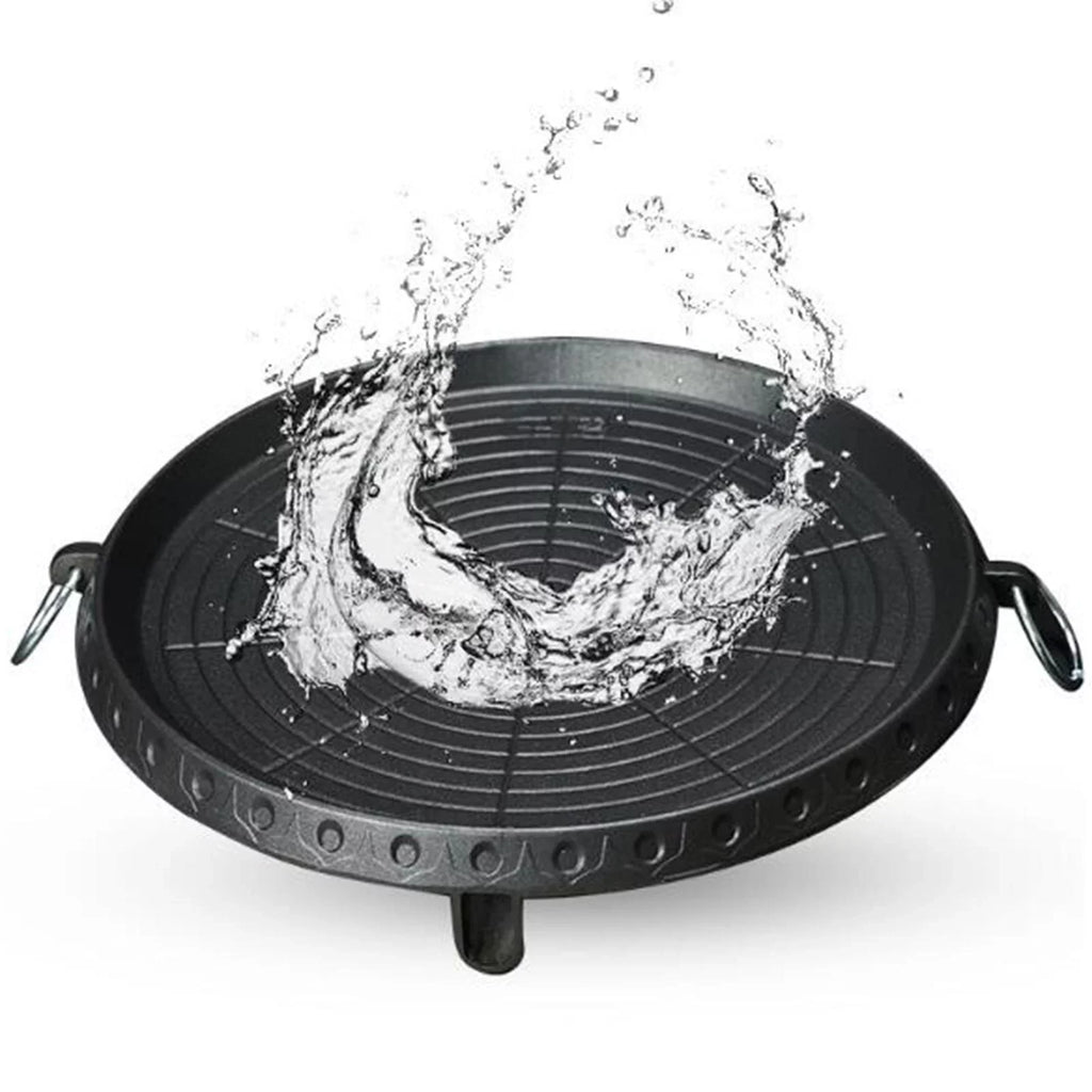 Pan Portable Induction Smokeless Picnic Indoor Outdoor BBQ Lightweight Grill Tray Camping Household Frying