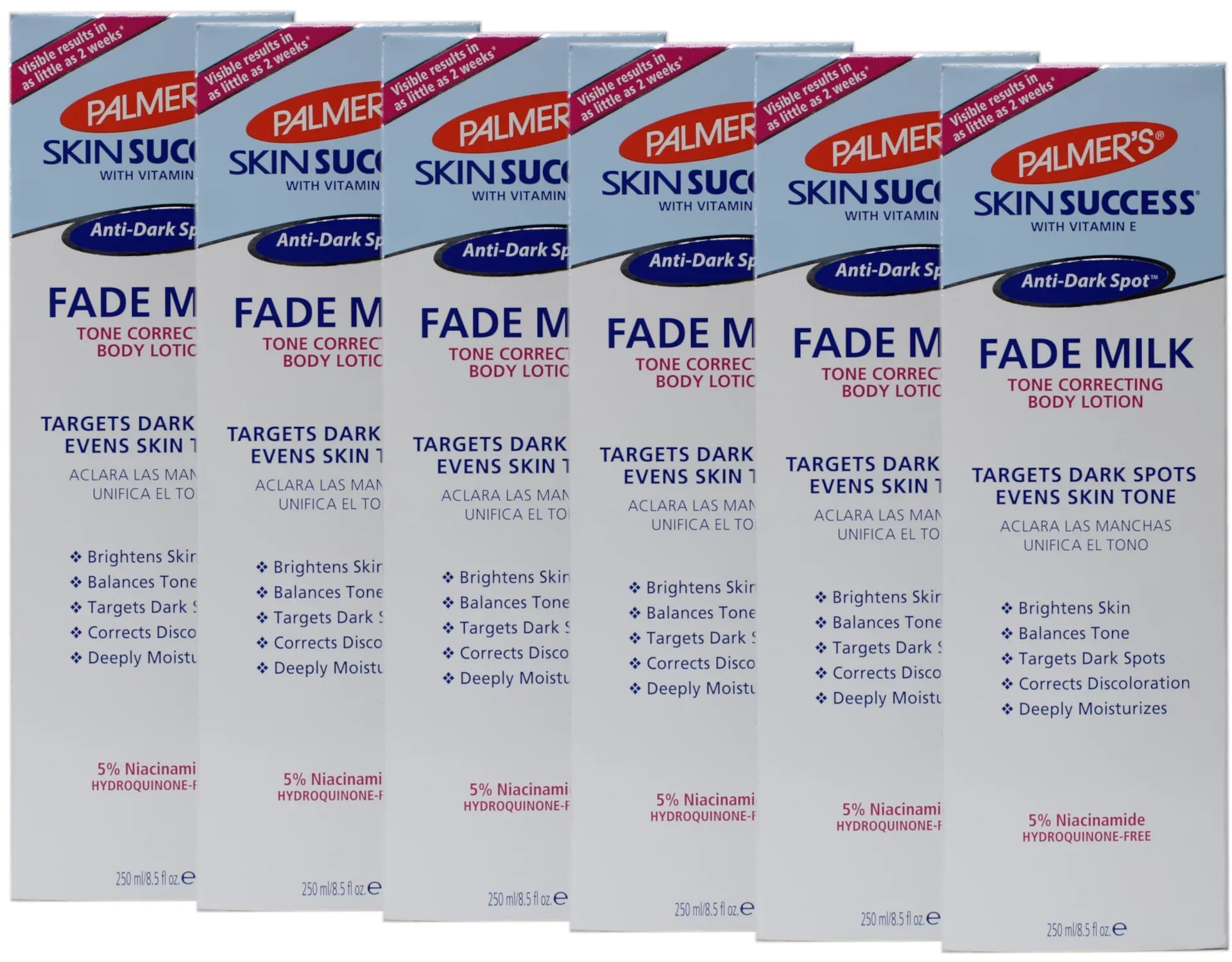 Body fl Fade Skin Spot Pack 6 8.5 of oz Milk Lotion Success RONAN Anti-Dark
