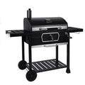 Black, Charcoal Grill, 30-Inch Deluxe CD2030AN Smoker Gourmet Camping BBQ Royal Large Backyard Cooking, Patio Picnic