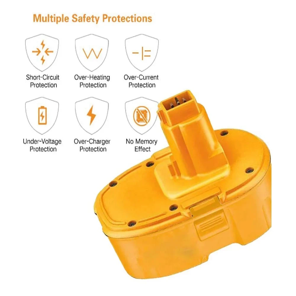 DW9099 18v DW9098 with Compatible DC9099 2Packs DC9096 Battery DC9096 XRP 4.0Ah Batteries DC9098 Dewalt
