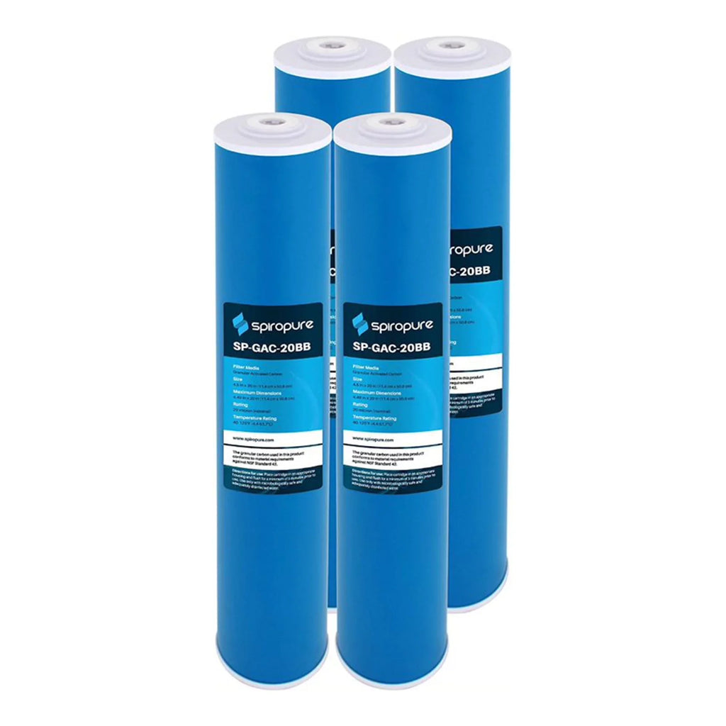 Granular Filter, Pack Water Activated SpiroPure 4 20 Carbon Micron