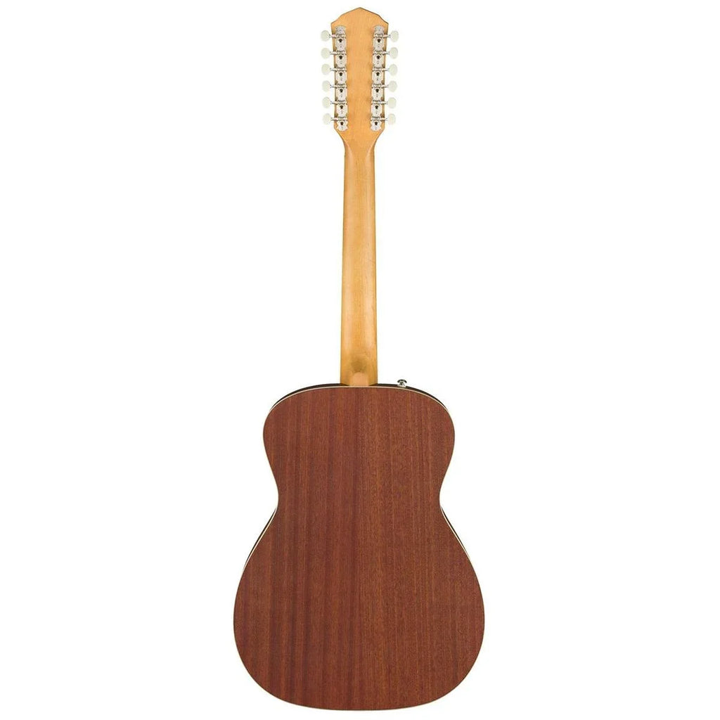 Concert Natural, Fingerboard Tim Acoustic Fender Guitar, 2-Year Armstrong Warranty, with 12-String Walnut Hellcat