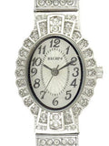 Crystal Accent Expansion Watch Silver-Tone Female Elgin Adult (EG9058) Dressy