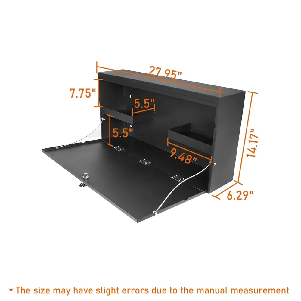 Ford Steel Fit Table Tailgate Road Box Bronco Black 2021-2023 Lockable Folding Hooke Storage