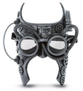 Goggle Mask Half Robot - Silver Steampunk Face Gladiator Studio Attitude Costume
