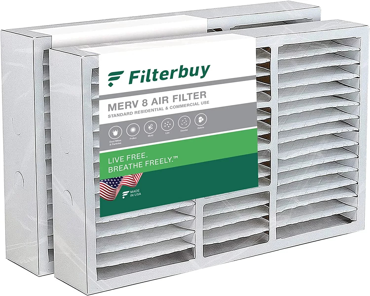 Lennox for x6664 MERV Furnace 17x26x4 HVAC Filters (2-Pack) Air 8 Filterbuy AC Pleated
