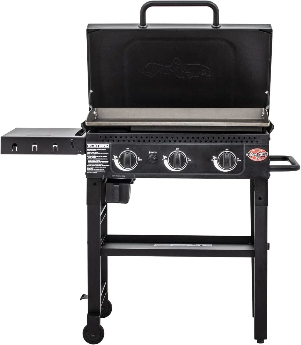 Char-Griller Griddle 3 Burner Flat Iron