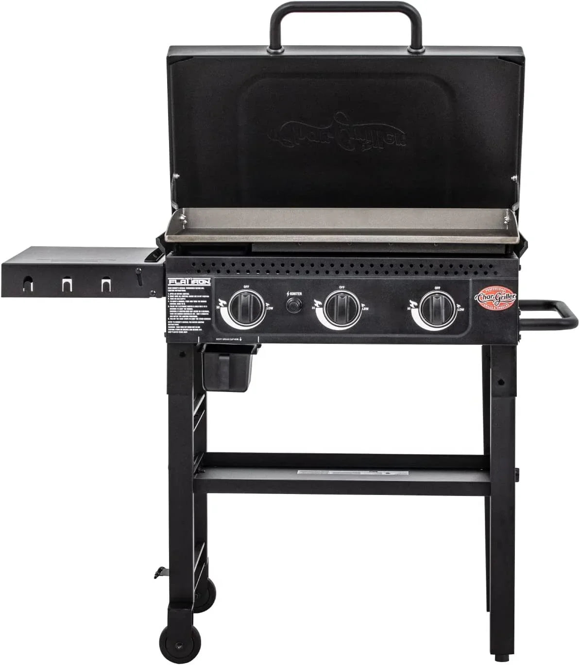 Char-Griller Griddle 3 Burner Flat Iron