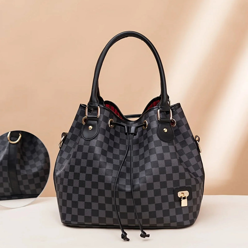 moocr Bag Casual Vintage Crossbody PU Handbag Bag Drawstring Leather Purse Bucket