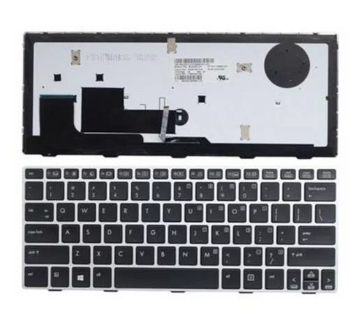 Frame SG-57700-XUA G1 US Black Backlit HP 706960-001 Revolve 810 EliteBook New SN8123BL for Laptop 810 Keyboard P/N:90.4XF07.L01 G2 with Silver Replacement