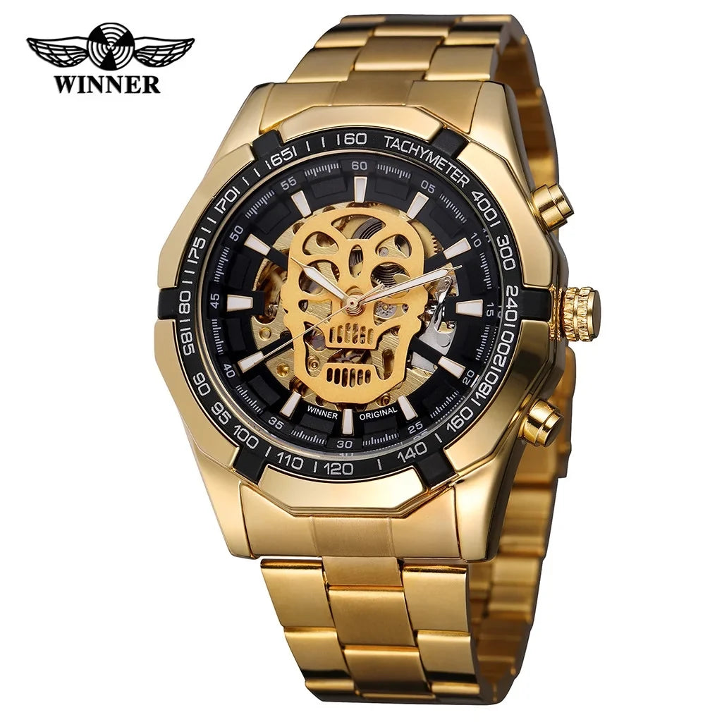 Luxury Business Design Mechanical Hollow Fashion Demon Watch Dial Men's